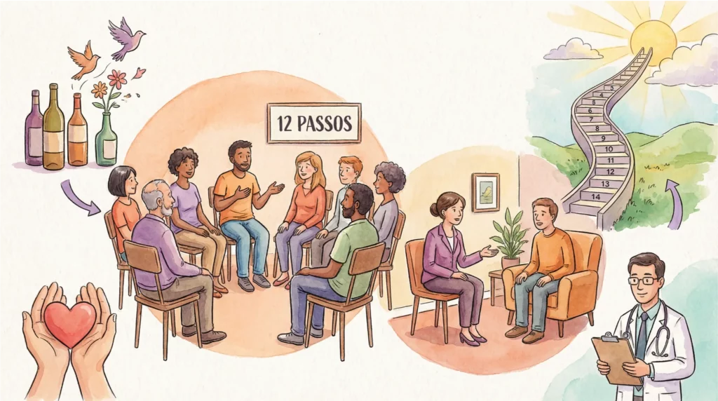 Os 12 Passos para a Liberdade: Tratamento do Alcoolismo