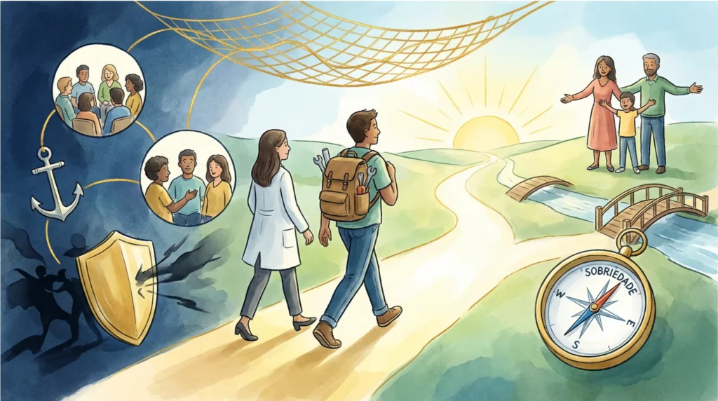 O Caminho Contínuo: Acompanhamento e Prevenção de Recaídas